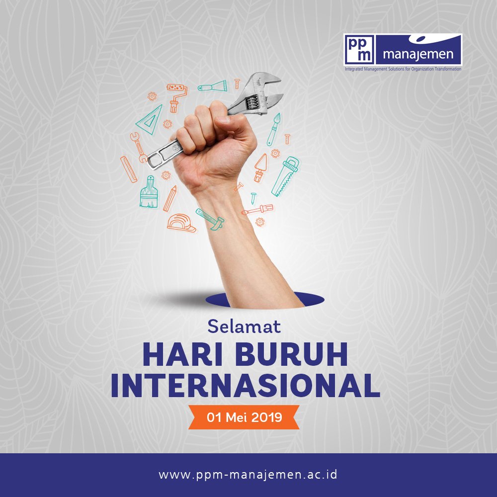 Semakin inovatif, produktif dan kompetitif dalam berkarya. Selamat memperingati Hari Buruh Internasional.

#ppmmanajemen
#mayday
#hariburuh