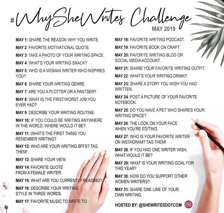 Ten_Robinson's tweet photo. Loving this! I’m in! Who’s with me? #WritingCommunity #whyiwrite #whyshewrites #amwriting #showupandwrite #writingchallenge https://t.co/eKLnLSrrUp
