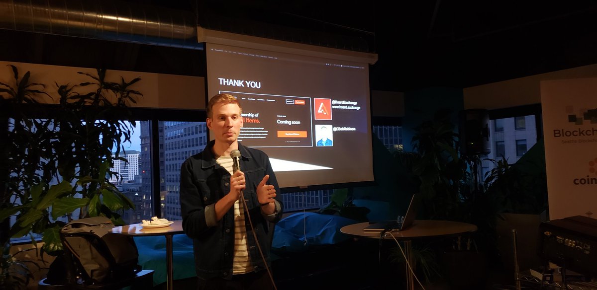 BlockchainNW's tweet photo. Thanks to speakers yesterday at the Building Blockchain Worlds & Platforms Demo & Showcase.
@hoardexchange
@Orbiter8Game
@quadency
@8circuitstudios
Supported by @tezocommons
Hosted at @SURFIncubator
#blockchainseattle #seattleblockchain #seattle https://t.co/U37fh7K8Nu