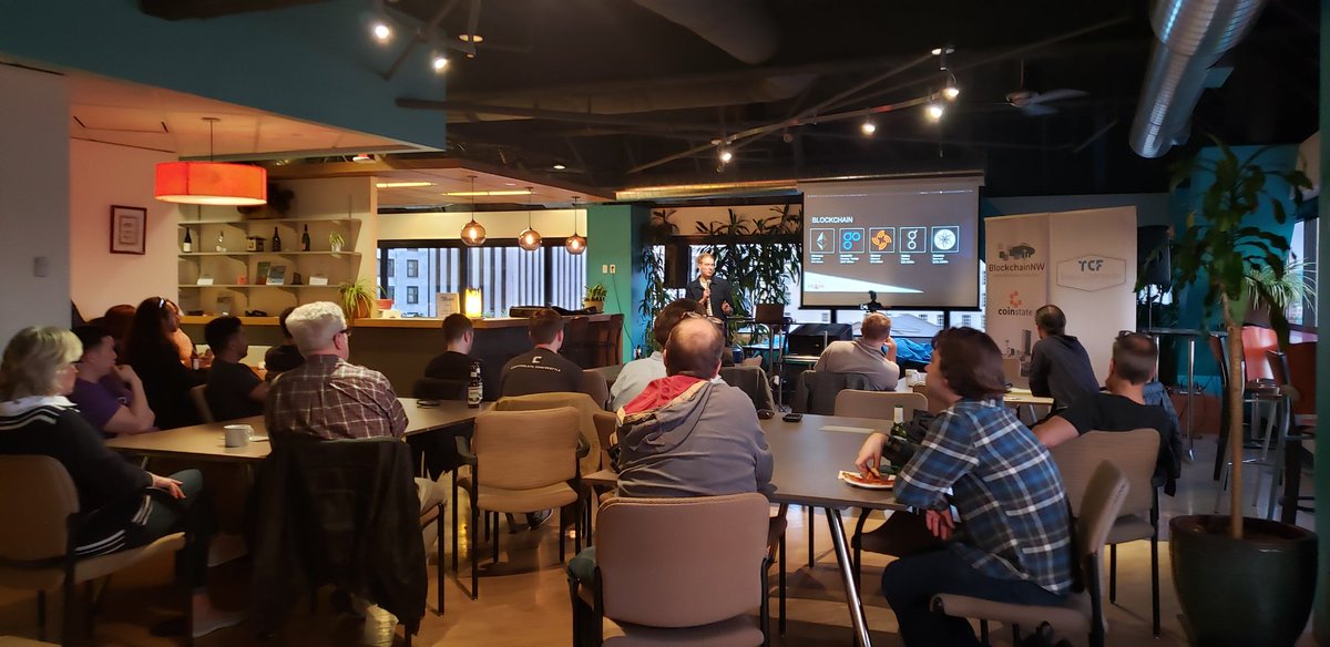 BlockchainNW's tweet photo. Thanks to speakers yesterday at the Building Blockchain Worlds & Platforms Demo & Showcase.
@hoardexchange
@Orbiter8Game
@quadency
@8circuitstudios
Supported by @tezocommons
Hosted at @SURFIncubator
#blockchainseattle #seattleblockchain #seattle https://t.co/U37fh7K8Nu