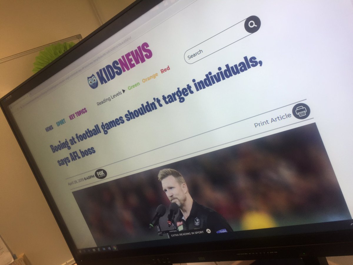 sashafritchley's tweet photo. An incredible session today. With inter school sport starting this week, it was the perfect time to discuss booing in sport. Thanks @newscorpaus #kidsnews #sport #education #Emotions #teaching #resilience #sportsmanship https://t.co/hk8qy4bMrc