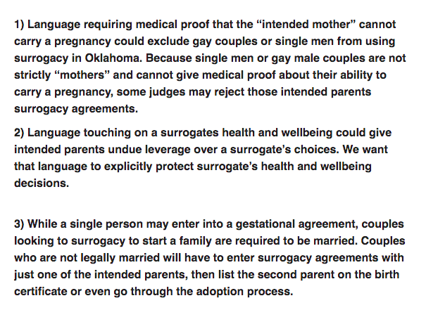 OKRepro's tweet photo. ACTION ALERT: Please call your Oklahoma House Representative before session begins at 1:30 pm on Wednesday to ask that they reject HB 2468. The intention is great but the language doesn't adequately respect human rights of perspective parents and surrogates. We cannot support it. https://t.co/NTG2oJ4Nfc