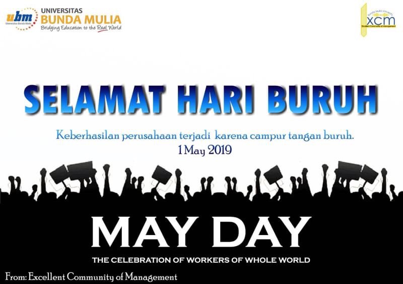 XCMUBM's tweet photo. 01.05.2019
#XCMUBM #XCMUBMANCOL #XCMUBMSERPONG 

Hai Biemers!! 🙆🏻‍♀️🙆🏻‍♀️Kami keluarga besar Excellent Community of Management mengucapkan "Selamat Hari Buruh" 😀😀 Semoga seluruh pekerja, baik yang di luar negeri maupun di dalam negeri mendapatkan hak-haknya secara adil 🏛️ https://t.co/AHruFwhrex