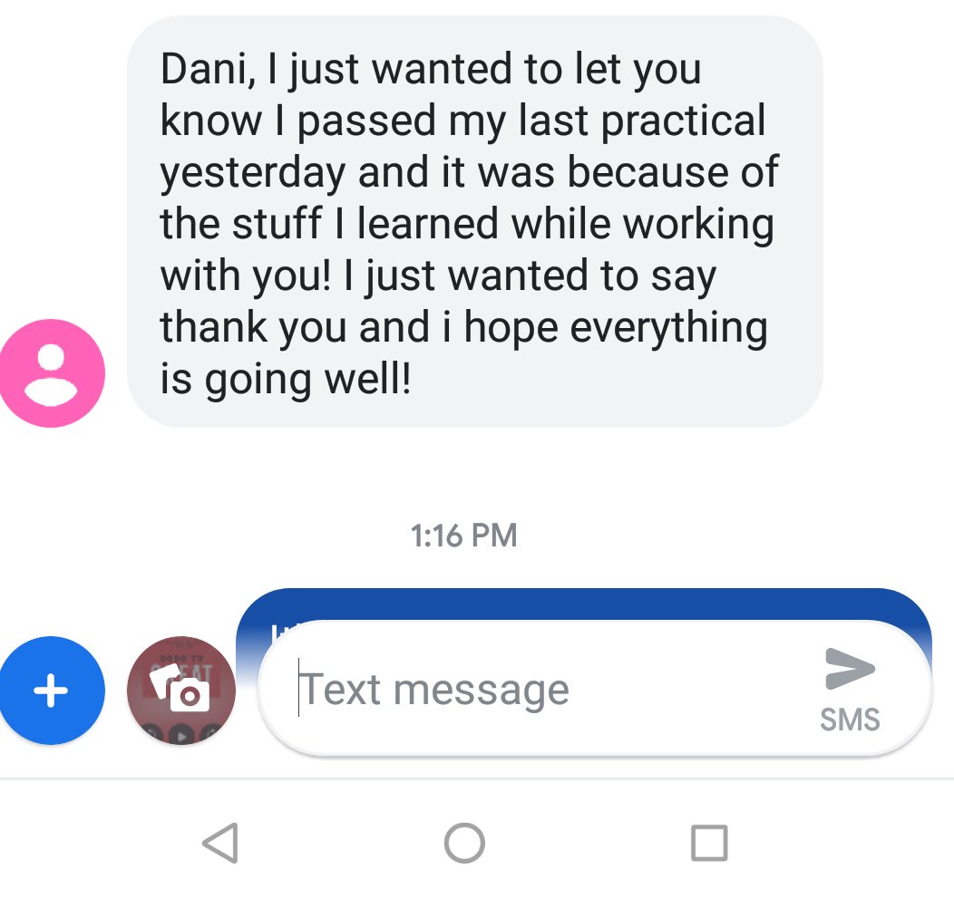 DaniMcIntyrePT's tweet photo. Texts from previous PT students 🤗I love my job. #physicaltherapy #athletico #teach #andlearn #wehadapizzarollpartyhislastday https://t.co/mWGJ90I0ps