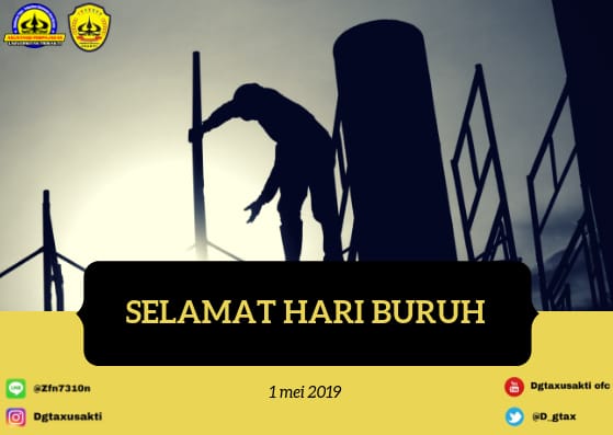 Selamat Hari Buruh Nasional 2019. Semoga para pekerja di Indonesia semakin produktif, kompetitif, dan sejahtera.