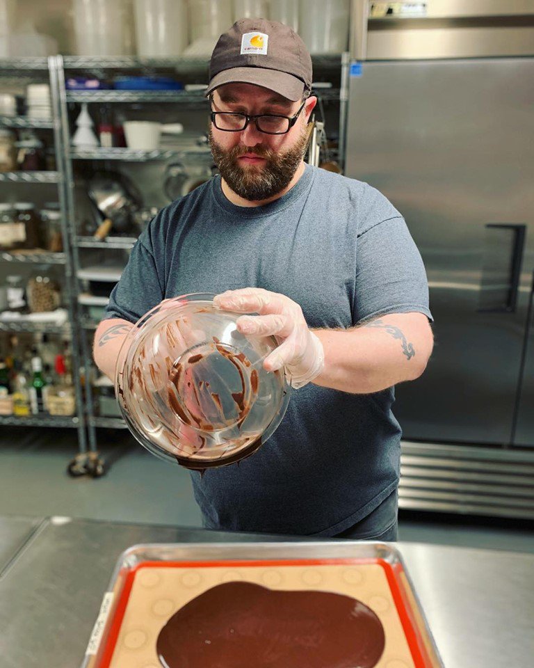 IntrigueChocola's tweet photo. We accidentally heated this batch of origin chocolate too long so now it tastes like delicious liquefied brownies.
#makersgonnamake #darkchocolate #seattlechocolate #intriguechocolate #chocolatemaker #chocolatier https://t.co/Dnce0eMapd