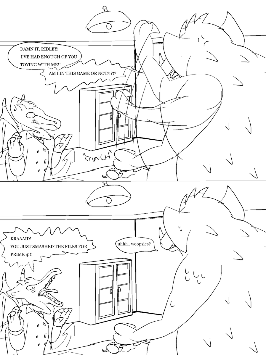 Luketwolf1's tweet image. And now we know why Prime 4's progress was restarted. #MetroidPrime4 #Ridley #Kraid