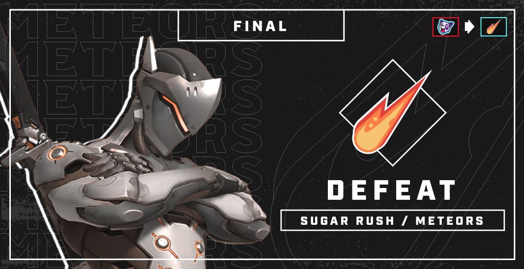 GalacticOWT's tweet photo. Unfortunately #YourMeteors☄️fall 4-1 to @SugarRushOW. A strong showing from them, best of luck to them in the playoffs, GGs. We go agane season 3. #MeteorsIncoming☄️ https://t.co/fFPYHngGlp