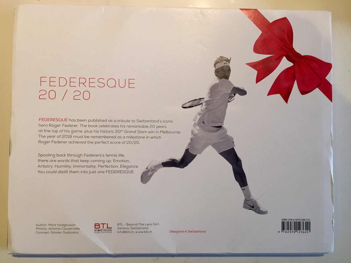 LoveSetMatch_'s tweet photo. FEDERESQUE photographic biography book of Roger Federer just arrived 😍❤️🎾🐐 from 🇨🇭I can't bear to take the plastic off so it stays peRFect 🎁🙈 #Federer #rf #beautiful #book #Switzerland #fedpics 😍🤤 https://t.co/esQYCIRQpp