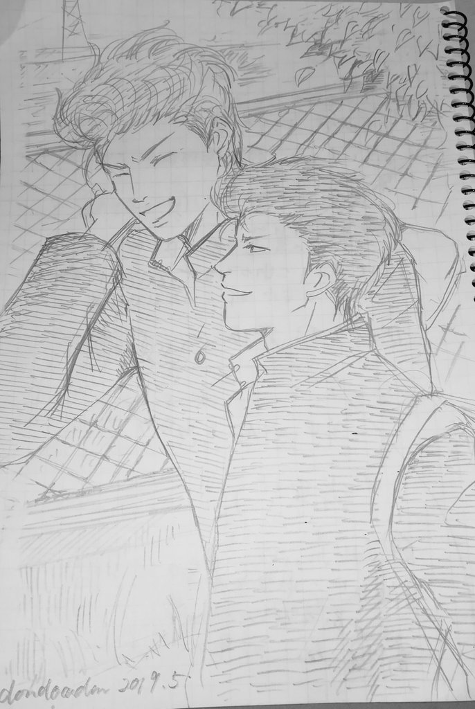 待ち合わせの合間で落書き。
デジタルは便利だし、もうデジタルなしではいられないけど、
手書きの、、こう癒される感じはなんだろ。。
洋平と花道の関係って本当に特別で、その二人に癒されたところもある😆