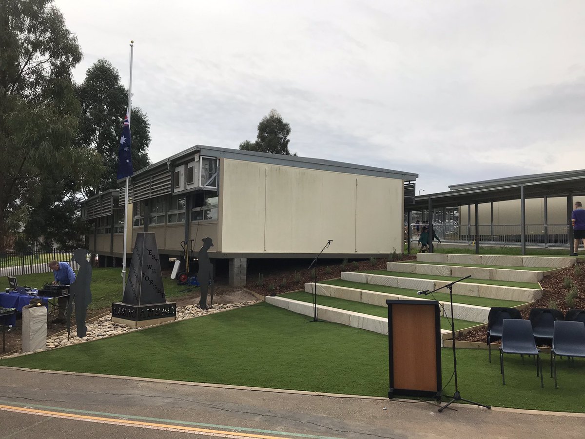 All in readiness to officially open this amazing reflection and learning space and commemorate ANZAC day @PsElderslie @Clarke4535 <a href="/MichelleSapsed/">Michelle Sapsed</a>
