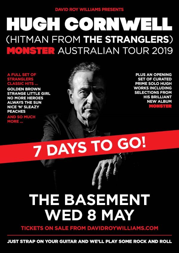 Hugh Cornwall (Stranglers) playing @ The Basement on 7 May - mailchi.mp/a3dfec981b82/h…