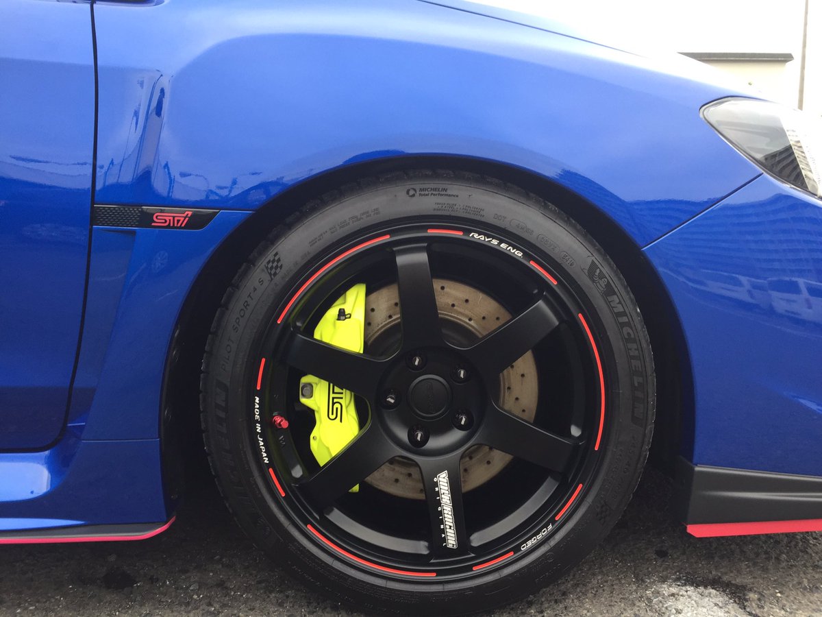 JButtonMCZ's tweet photo. やっと来て装着できました
#WRX #TE37 https://t.co/5nKswt7NCR