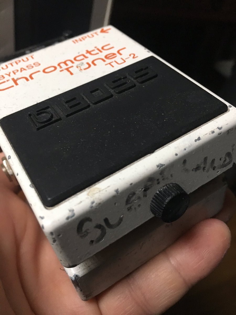 spattonmusic's tweet photo. lasted a looong time, but has finally given up the fight. @BossFX_US What’s the warranty on a 20 year old tu2? https://t.co/PD9B5yh2At