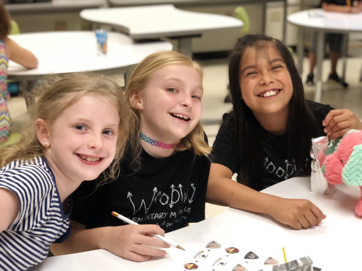lesleyaswartz's tweet photo. Today was the last Math Club meeting with these 2nd and 3rd graders. I have had so much fun with them this year! @WoodwayElem #thisismidwaymath https://t.co/bvauWzEBQo