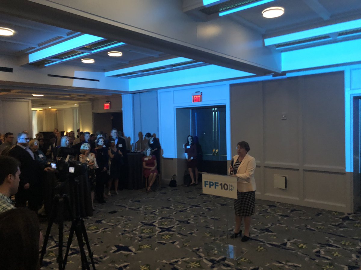 morar's tweet photo. It’s quite a privilege to have been even a small part of the amazing journey that @PrivacyWolf &amp; @JulesPolonetsky have been on for the past ten years with @futureofprivacy! A great celebration tonight with the cream of the crop! Congrats and here’s to many more. #FPFat10 https://t.co/J4x4rWRTZi