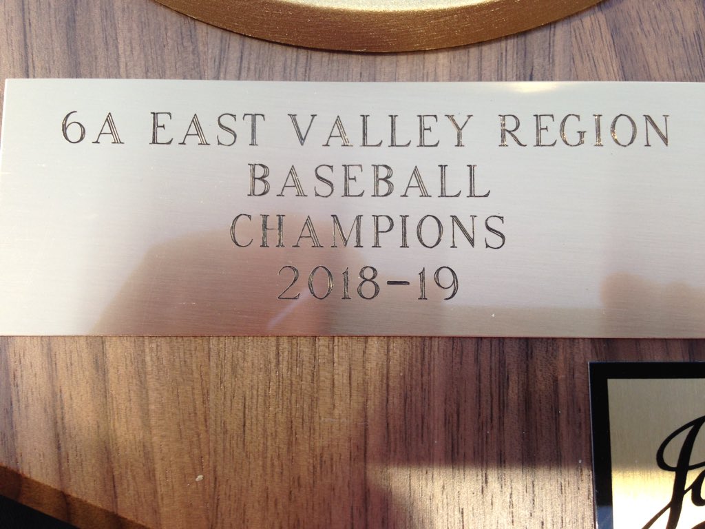 At Tempe Diablo for Round Two of baseball State. Collected a little hardware from the AIA along the way. #campusofchampions #torosrising