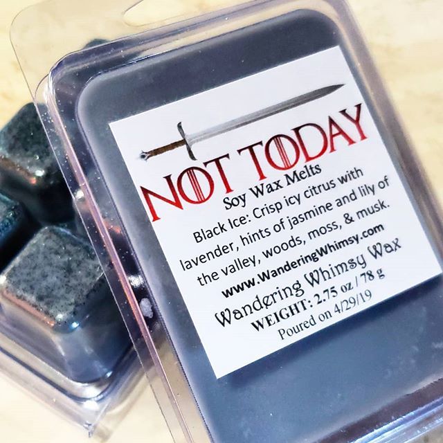 OrganiGeekSoap's tweet photo. "What do we say to the god of death?"
🅽🅾🆃 🆃🅾🅳🅰🆈
Available May 3rd at 3pm - next restock/release! .
.
.
#gameofthrones #aryastark #arya #nottoday #winterishere #winteriscoming #waxtart #waxmelt #waxmelts #waxaddict #waxburner #waxlover #soywaxmelt… https://t.co/hT6MZvEjur https://t.co/KDw2lO0Em1