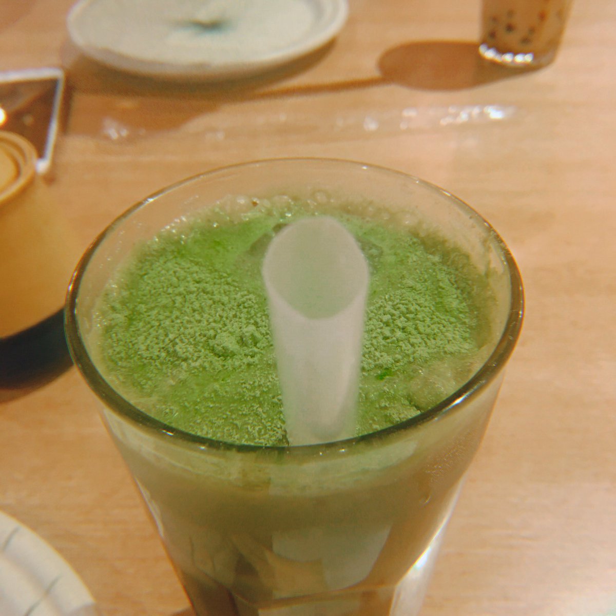 [Sumo Sam] Matcha milk tea at 110php. Aaaah japanese restaurants never fail me. This is actually good  #matcha