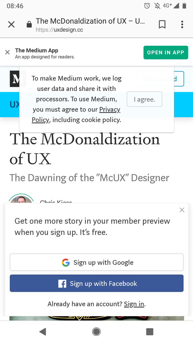 mr_onionface's tweet photo. Even though I understand why the screen looks like this, i do not enjoy it. #popupsfromhell #modalmadness https://t.co/pm6FAsId5C