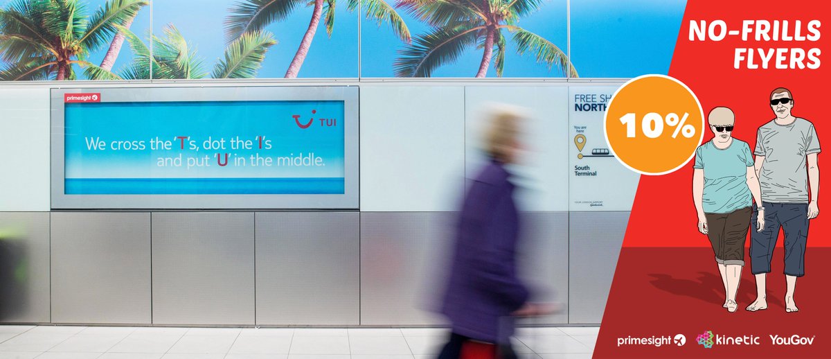 primesight's tweet image. #NoFrillsFlyers are the focus of today's #AirportInsights article by Joe Cassidy. These budget travellers are in airports "1-2 times per year" and "make up a huge part of the population." They're susceptible to in-airport promotions and a good bargain bit.ly/2J2gx4K #OOH