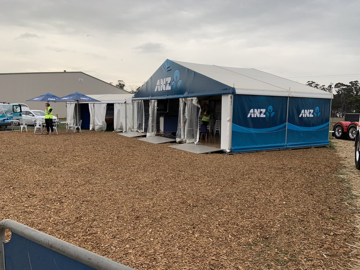 #Agfest2019 ANZ has a kitchen pantry and a media studio in its marquee. Come see what Tassies most popular truffle farmers can cook up #tassiepremium #MKRfame next to the main food pavilion on South St