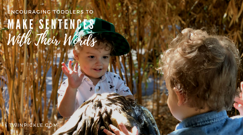 We're making progress with speech therapy... trying to encourage blending of multiple words. twinpickle.com/2018/04/13/enc… #speechtherapy #toddlerdevelopment #parenting #twins