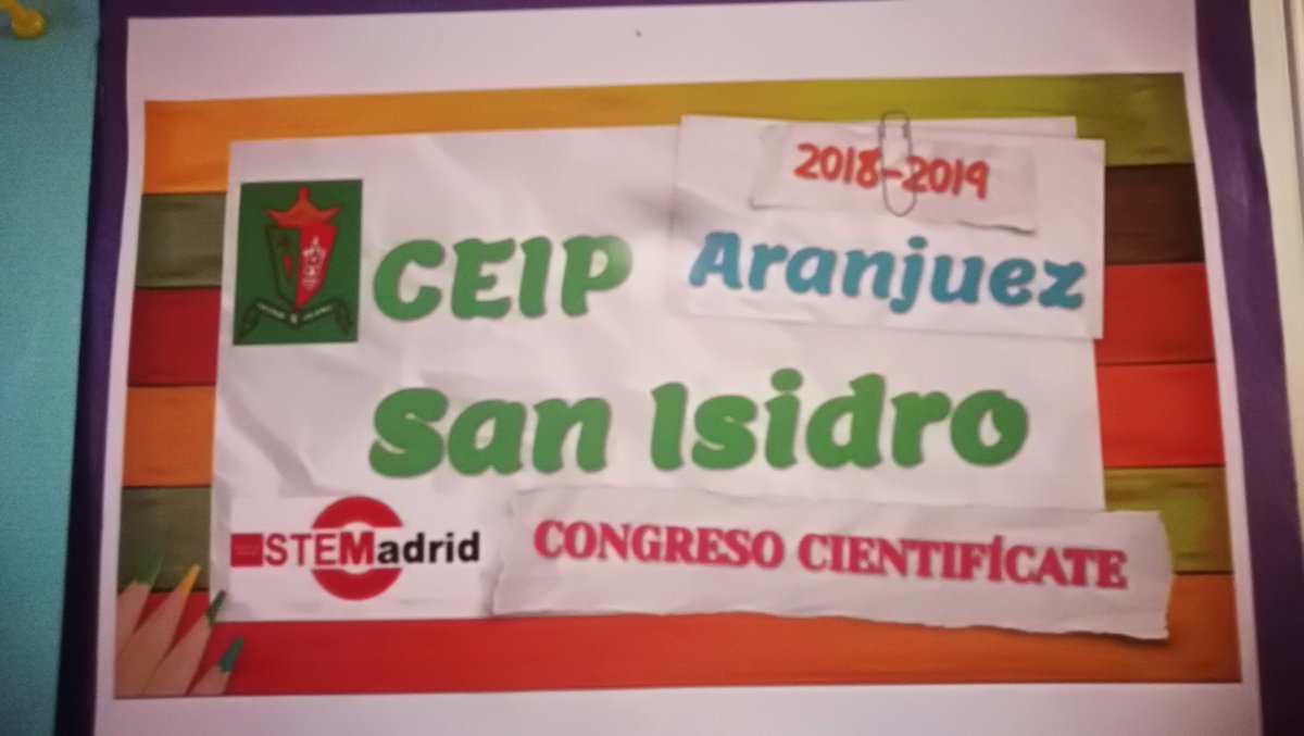 SanIsidroAranju's tweet photo. Uno de los pósters presentados al Congreso #cientificate
#somoscentroSteMadrid
#STEMadrid
#Science https://t.co/jNd9i49W0E