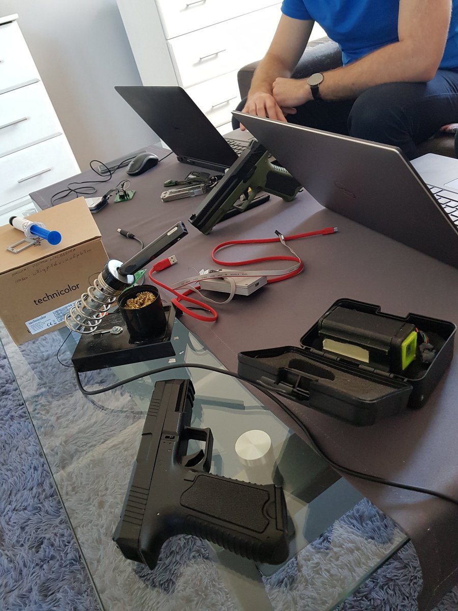 SmartArmaments's tweet image. Team #2 is ready for #Engineering and C++ #programming #hackathon session for an #airsoft project