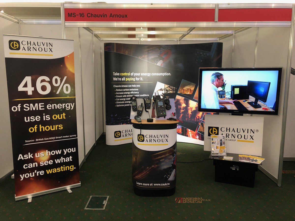 ChauvinUK's tweet photo. Our team are at the @EnergystMedia #EnergystEvent today to offer help and advice on how our products can help optimise your #energyefficiency Make sure you say hi MS-16 #energysaving https://t.co/qx9upGUGNF