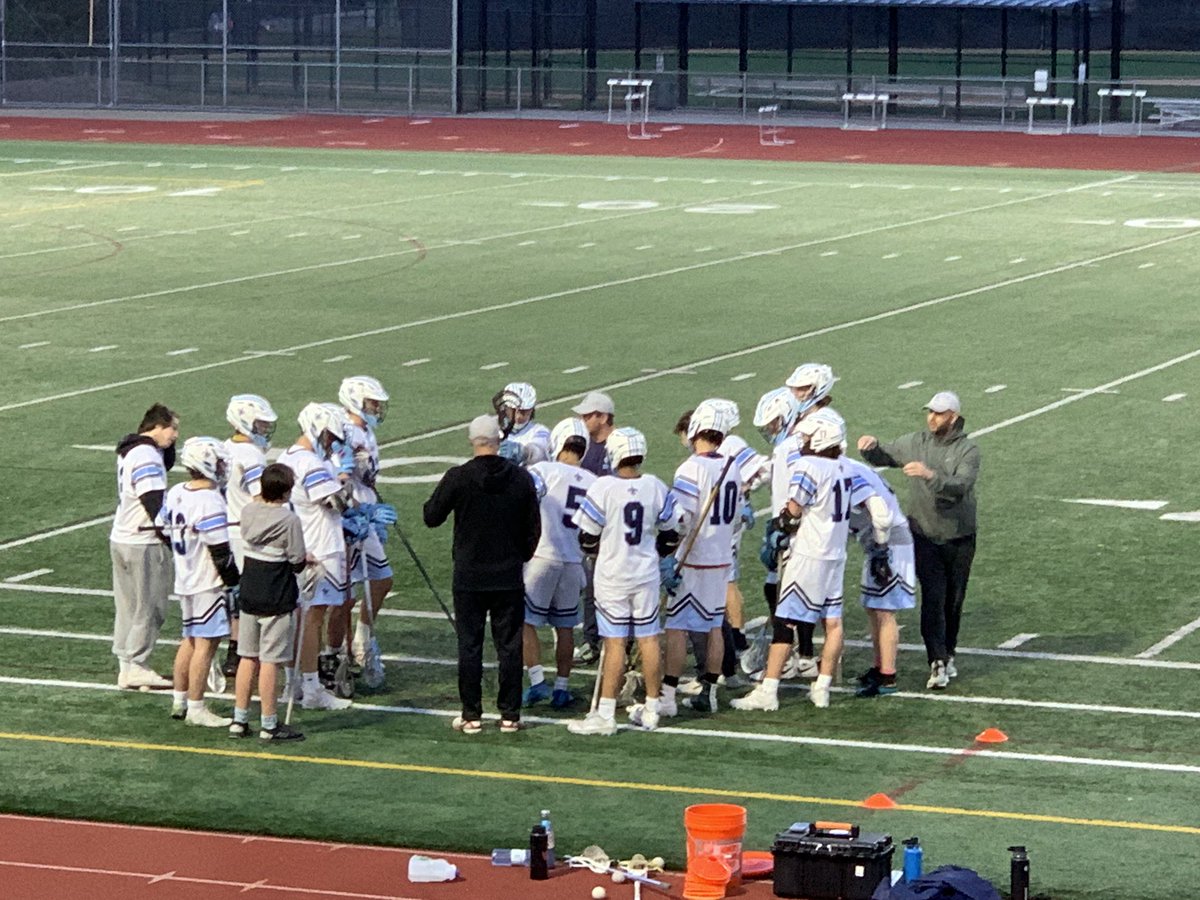 InterlakeLax's tweet photo. The game went into overtime at 10-10. Kennedy made a goal first to win the game 11-10. The Saints had their best game all season. #beproudsaints https://t.co/BbbBcrwctM