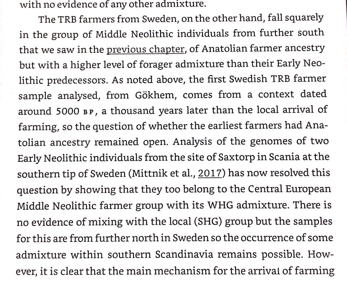 EEF (with some WHG admixture) replaced the SHG in Sweden. The more effective fishing based economy of the WHG in the Baltic led them to hold out against the EEF.
