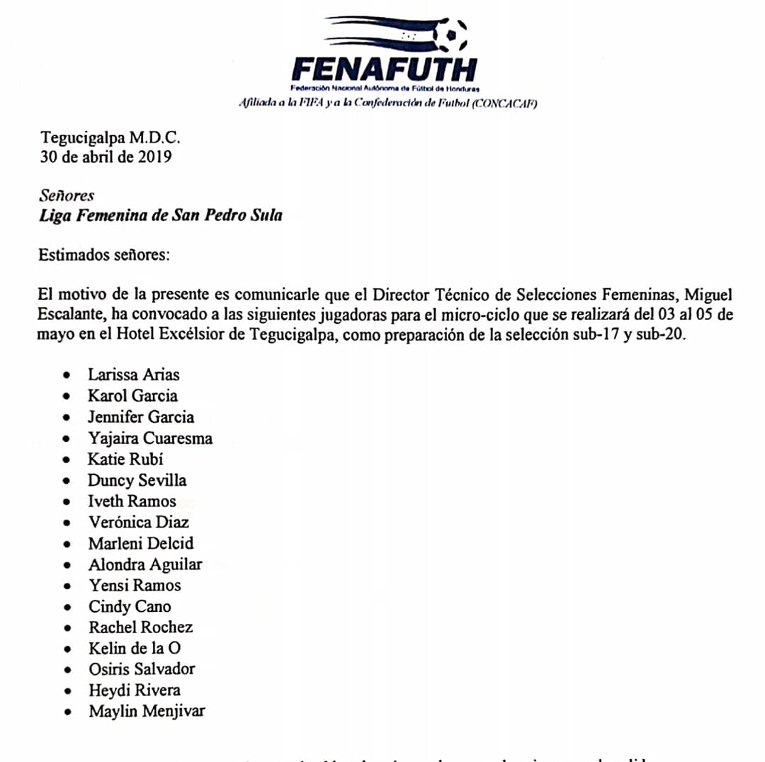 LigaSps's tweet photo. ⚽️🏃🏽‍♀️ En nuestra Liga Femenina Inmude SPS tenemos seis convocadas de la lista para los micro-ciclos de preparación para las selecciones sub17 y sub20. ¡Felicidades chicas! 🙆🏻‍♀️ #VamosCatrachas https://t.co/a60AMYNd7q