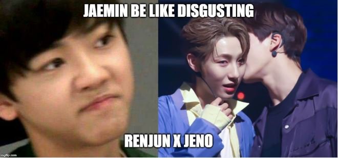 Jaemin be like: 'Eww disgusting'
😂😂😂
Jeno is Jaemin's forever 💕
#jeno #nct_dream #nctdream #nct2018 #nctmeme #jaemin #renjun #kpop #kpopmeme #kpopindonesia #meme #cute #chenle #jisung #mark #haechan #nct #nctdreameme #like #follow