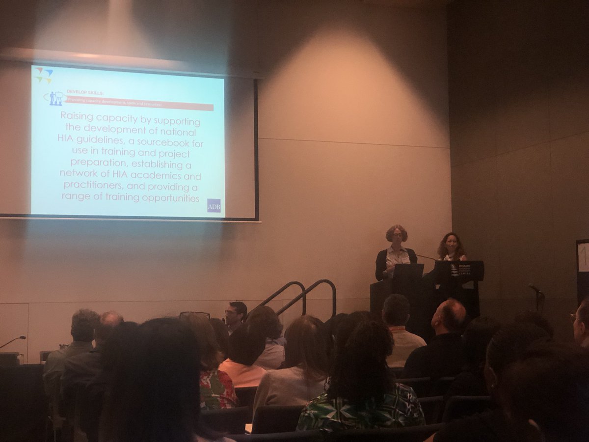 More on the @ADBHealth’s work to develop the use of HIA, and enhancing the consideration of health within EIA #iaia19