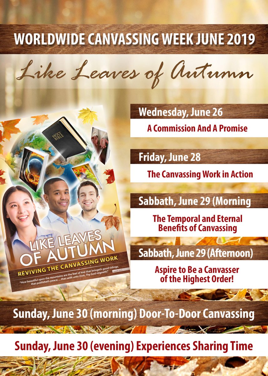 SDARMChurch's tweet photo. Join us for a World Wide Canvassing week this June! More info, including the readings, here: https://t.co/9nVhuN5u0g https://t.co/xuwJap2oEi