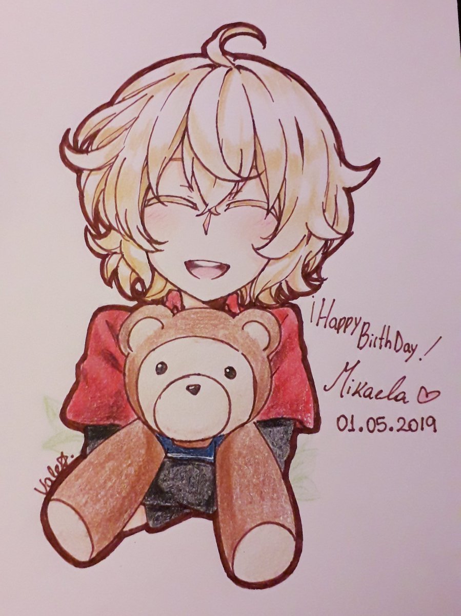 I don't now how to make backgrounds, but here is:
 This it's for Mii-chan's HBD!!
お誕生日おめでとう！

#百夜ミカエラ生誕祭2019 
#百夜ミカエラ誕生祭2019 
#百夜ミカエラ
#終わりのセラフ
