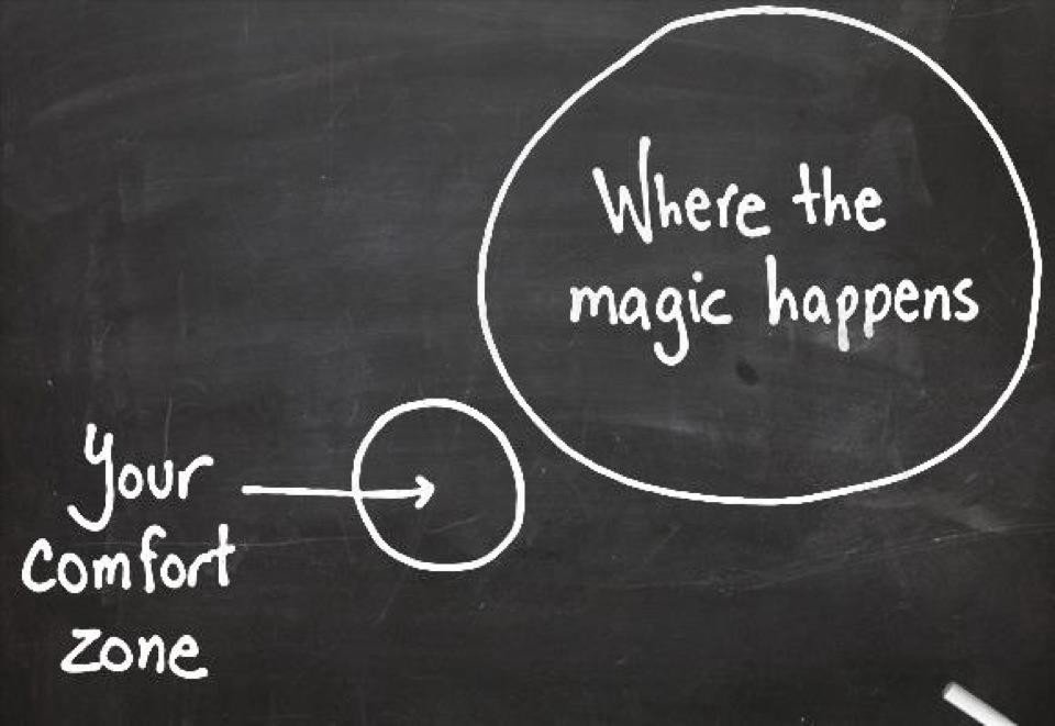 Great things never come from the comfort zone..#leavecomfortzone