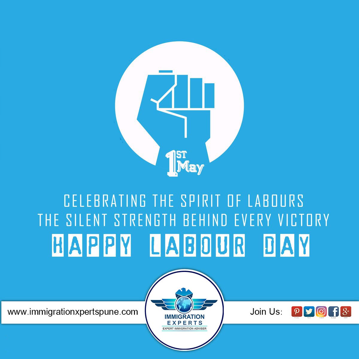 immixpertpune's tweet photo. Every job from the heart is, ultimately, of equal value.
#Happylabourday to the great hardworking men and women of our nation. https://t.co/dNIc0ECJQ8