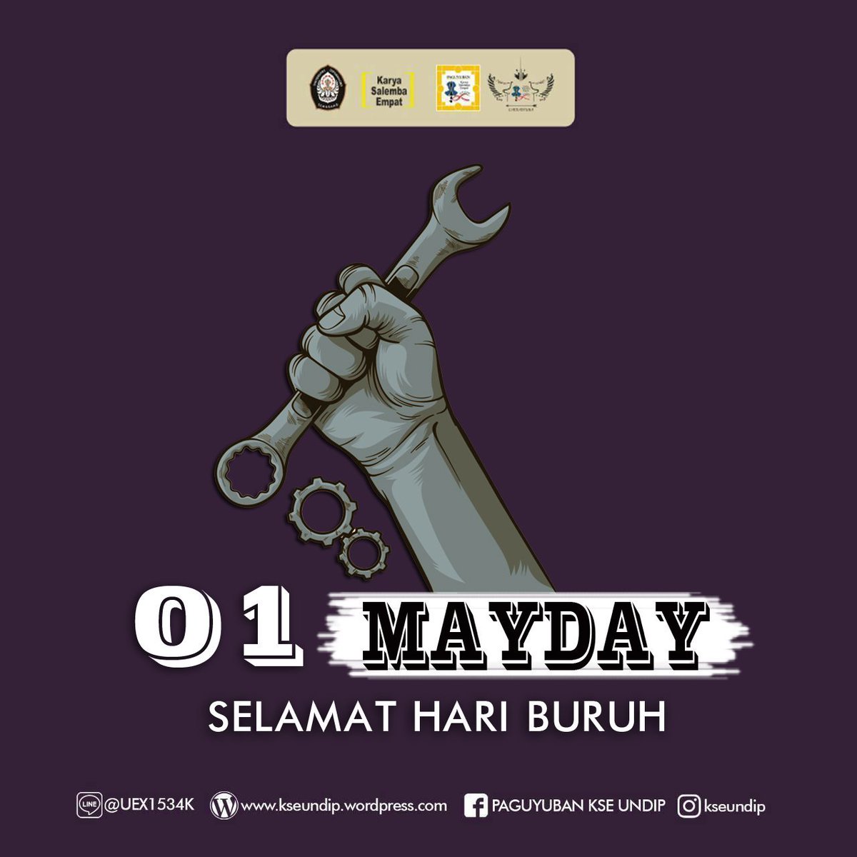 SELAMAT HARI BURUH

Karena setiap orang yg bekerja untuk mencari nafkah harus diperlakukan sebagai manusia &amp; diberi martabat serta rasa hormat.
Semoga para pekerja di Indonesia semakin produktif, kompetitif, dan sejahtera.

#SharingNetworkingDeveloping #KSE_Nusantara 
#KSE_Undip