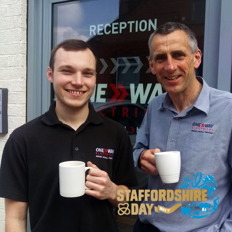 onewaygroup_'s tweet photo. It's #StaffordshireDay! ⚡️😀⚡️😀

#WhyILoveStaffordshire? Where to begin?
#Ceramics #FriendlyFolk #Oatcakes #BusinessSupport #UniqueBusinesses #Modesty #Regeneration #Countryside
GREAT Place to Live!

Thanks for your support @StaffsChambers @EnjoyStaffs 
#OneWayElectrical https://t.co/uXwz8KFwfa