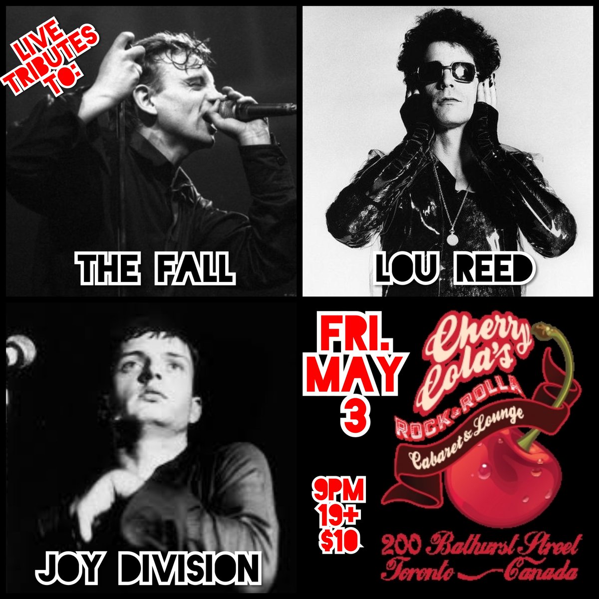 mattgroopie's tweet photo. Fri.
@
@Cherry_Colas
#Toronto
Live tributes to
#TheFall
#JoyDivision
#LouReed
Presented by:
@mattgroopie
@driveevents247
Rsvp:
https://t.co/EDzmX8hZmf
#Ontario #Canada #yyz #livemusic #music @BlakdogBallroom #tribute #punk #newwave #entertainment #event #concert #pwrformance https://t.co/oc7MYiV89f