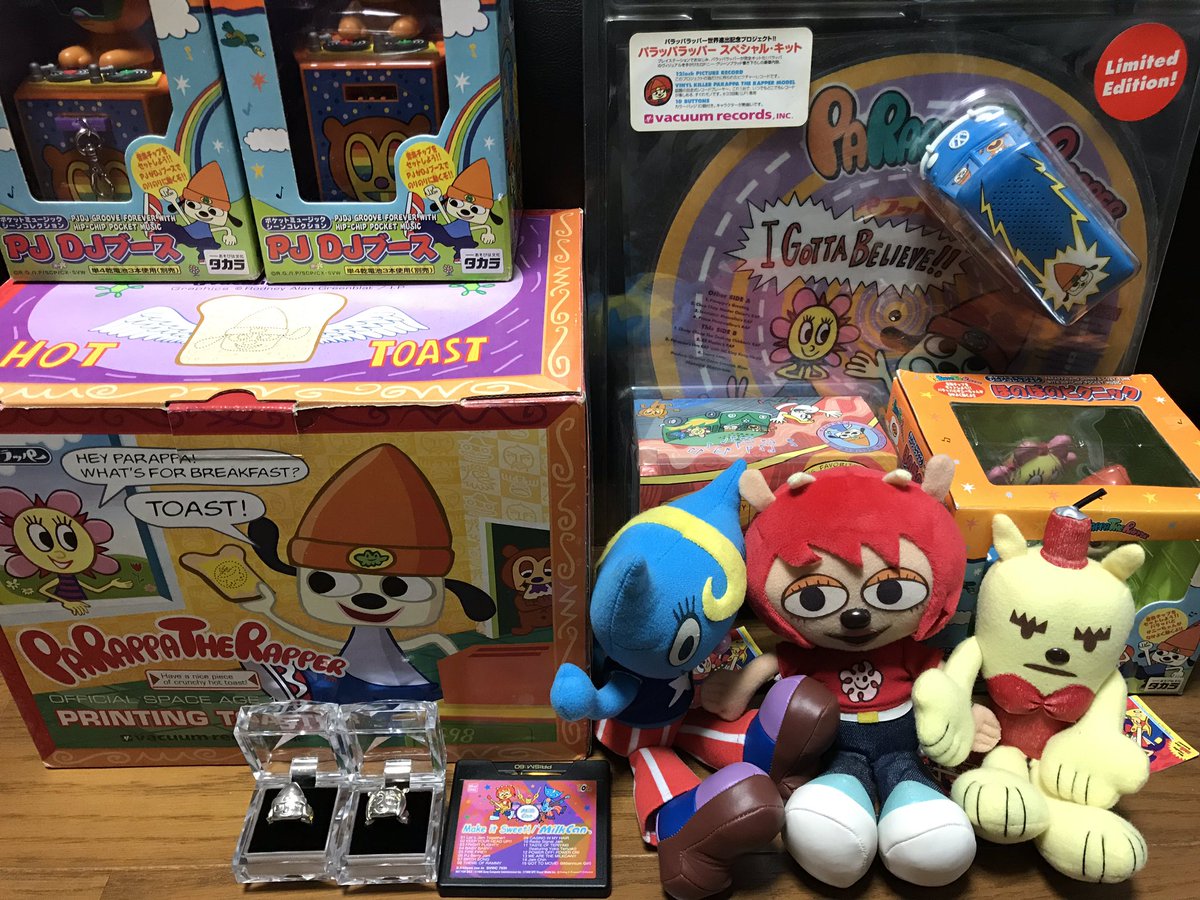 お気に入りのパラッパラッパー&ウンジャマラミー グッズ。