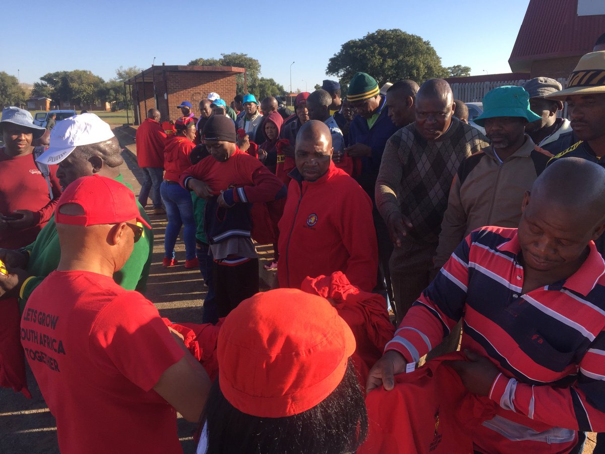 _cosatu's tweet photo. #NUM members from the Kopanong mine at Orkney are here #MayDay2019 @ewnreporter @SABCNewsOnline @POWER987News @busrep @business @gagasifm @JacaNews https://t.co/I3dIgeHYfI