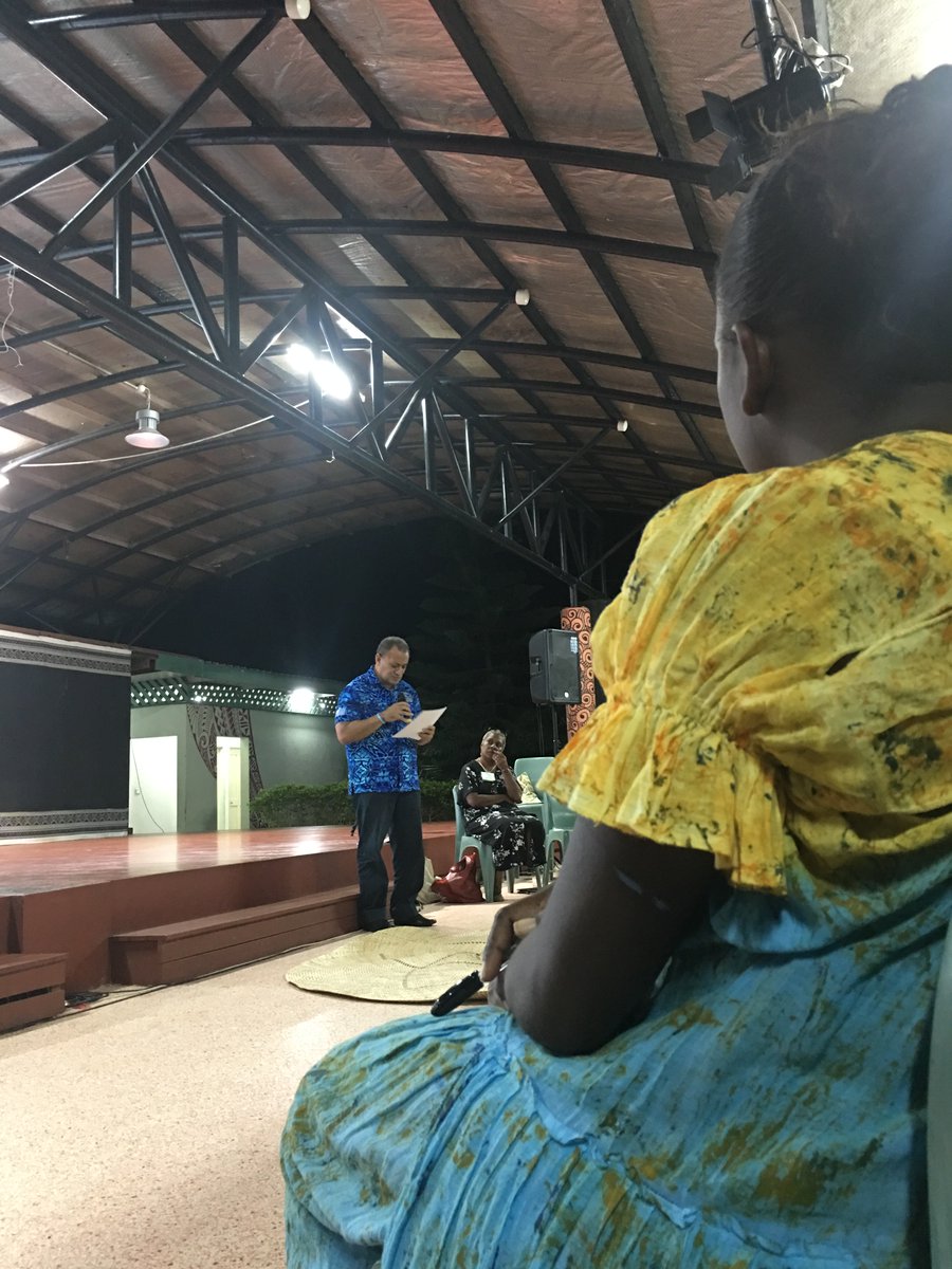 oxfampacific's tweet photo. The Director of Social Welfare in #fiji , Rupeni Fatiaki, launching the reports on the feasibility of #cashtransfer in #vanuatu and Fiji #disasterpreparedeness #AustralianAid @SC_Fiji @WFP_AsiaPacific @OxfamInVanuatu @dfat @ACAPSproject @savechildrenaus https://t.co/Ua6eFvNcYw