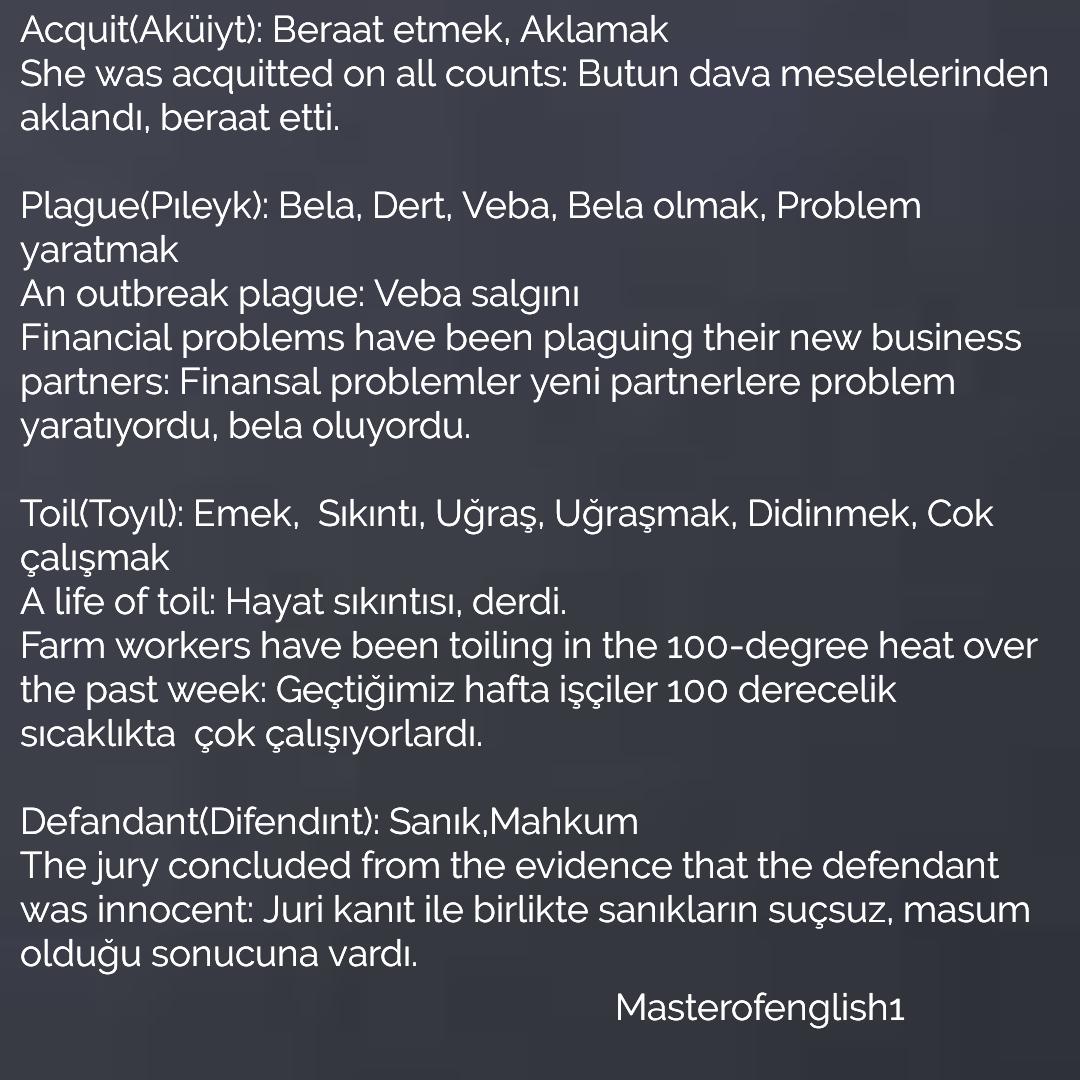 Gunaydın arkadaşlarim, nasılsınız ? Uzun bir aradan sonra :) #yds #yokdil #english #englishturkish