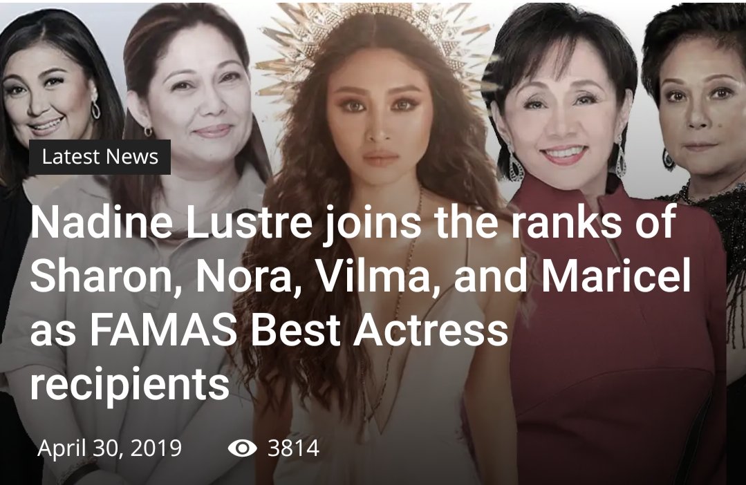HarperDaphneZ's tweet photo. March YCC ✔️
April FAMAS ✔️

#NadineLustre https://t.co/VFo50f8D4I