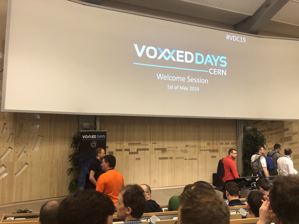 mverbert's tweet photo. @VoxxedCERN. CMS tour was great, but now to the goodies we _should_ understand better 😎. Looking forward to literally ALL speakers. https://t.co/yMYEpOSGOR