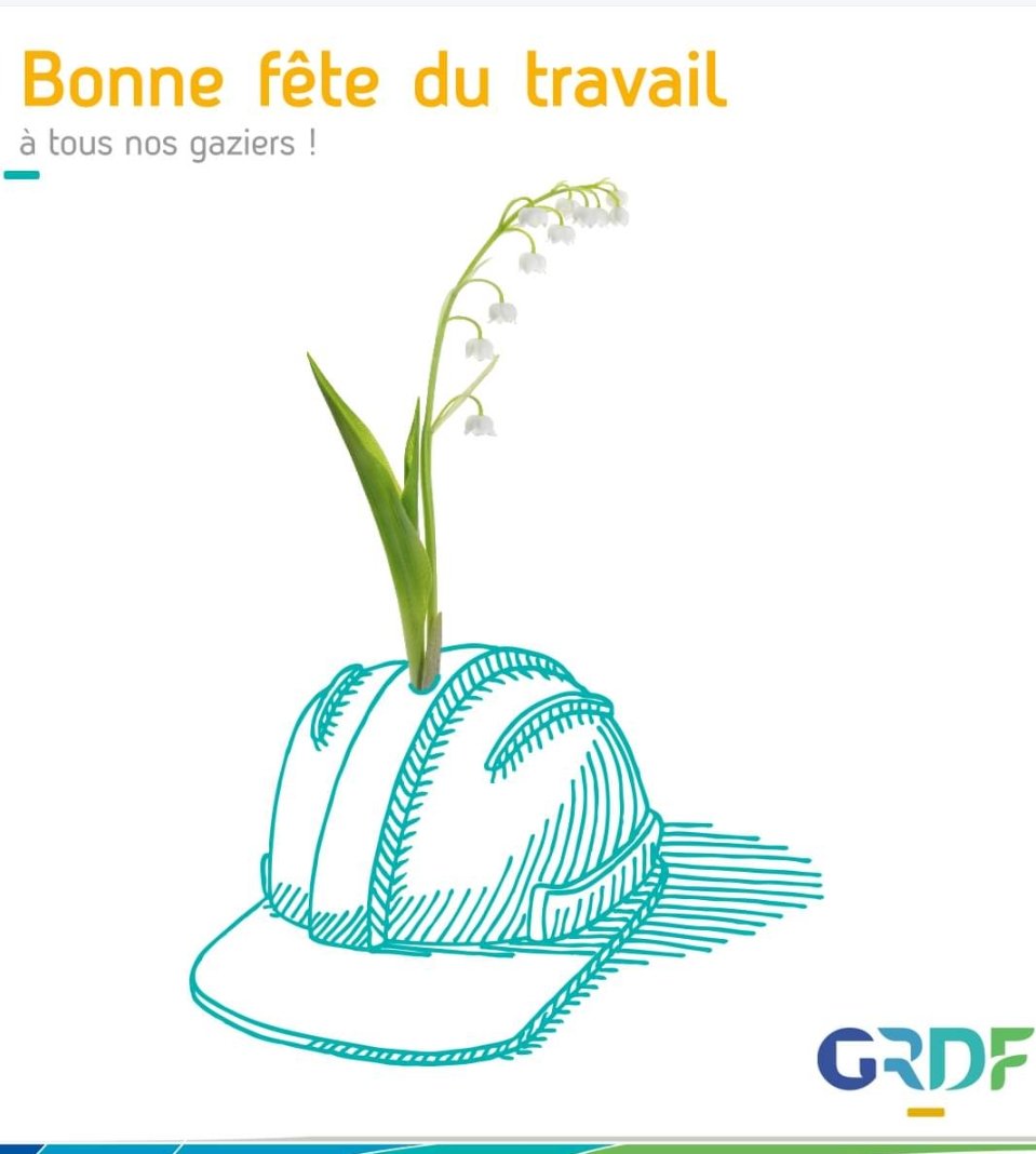 Bonne fête du travail à tous nos gaziers !  #FaireduGaz #Energied'Avenir #biométhane #méthanisation #Transition #Energétique #GazVert <a href="/GRDF_M95/">GRDF M95</a> @WLGaz