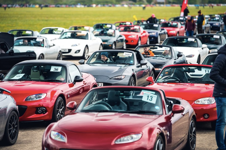 Mazda_UK's tweet image. Were you one of the thousands who attended the largest ever Mazda gathering with the @mx5oc  at Elvington Airfield in North Yorkshire on Sunday April 28? Find your car or tag a friend below. #SpringRally #MX5WR